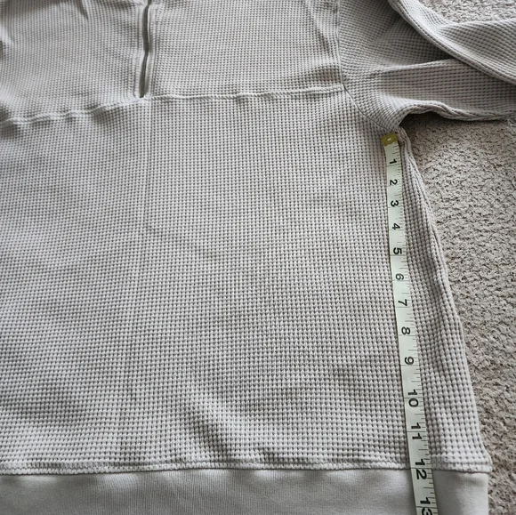 Cotton Citizen New waffle knit cotton sweater. Turtleneck.  Half-zip closure. - Picture 10 of 11